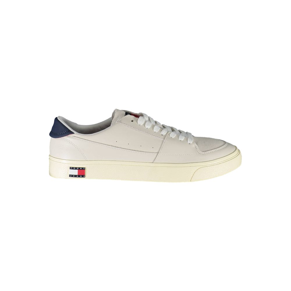 Tommy Hilfiger – Weiße Leder-Sneaker für Herren