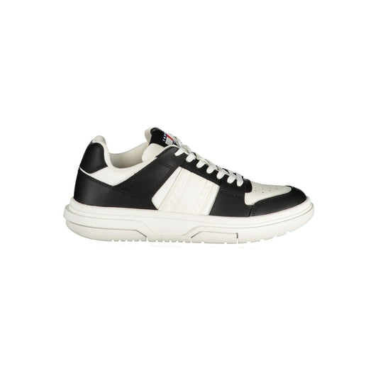 Tommy Hilfiger – Schwarze Leder-Sneaker für Damen