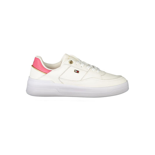 Tommy Hilfiger – Weiße Polyethylen-Sneaker für Damen