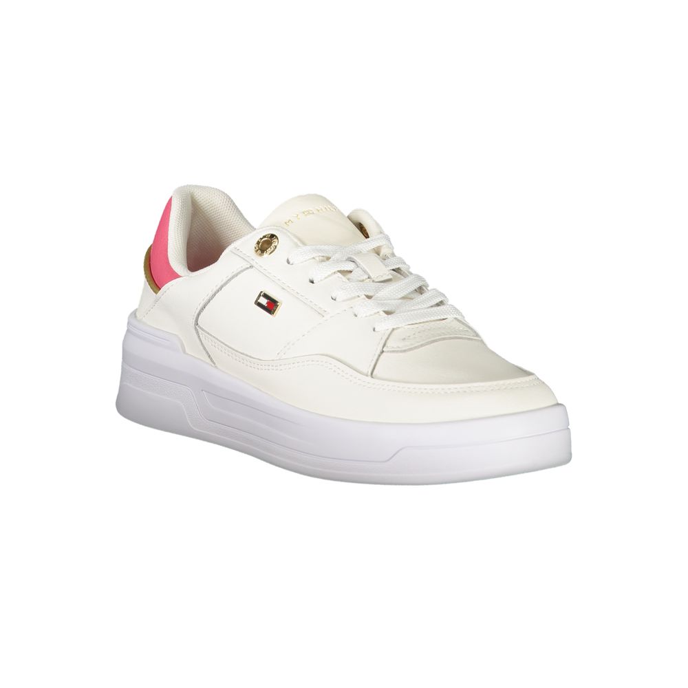 Tommy Hilfiger – Weiße Polyethylen-Sneaker für Damen