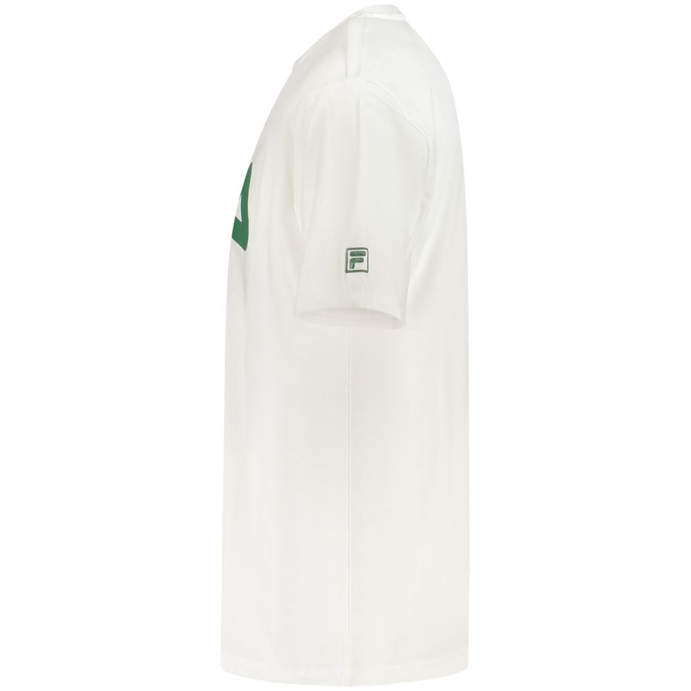 Fila – Weißes Baumwoll-T-Shirt für Herren