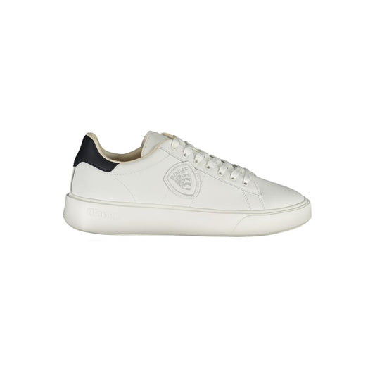 Blauer Herren-Sneaker aus weißem Polyethylen