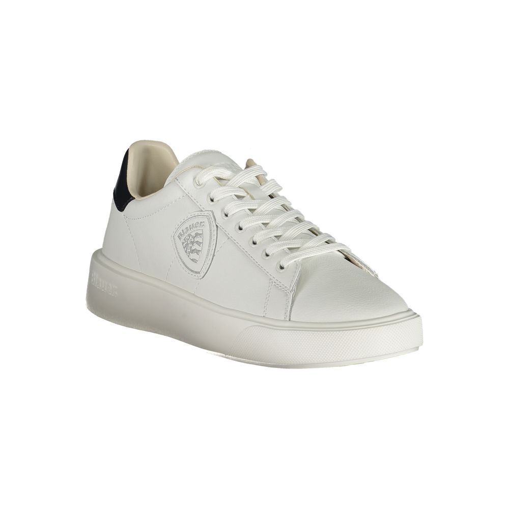 Blauer Herren-Sneaker aus weißem Polyethylen