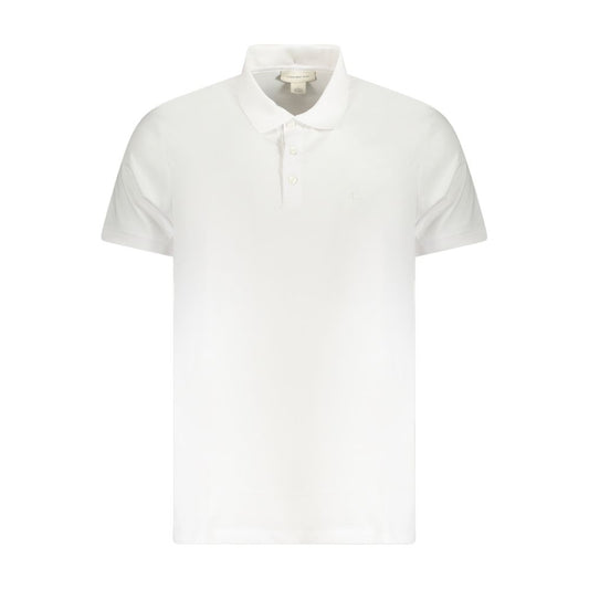 Calvin Klein Herren Poloshirt aus weißer Baumwolle