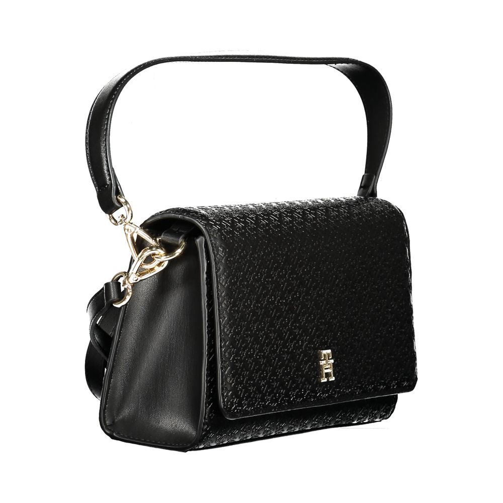 Tommy Hilfiger – Schwarze Polyethylen-Handtasche für Damen