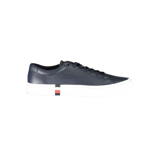 Tommy Hilfiger – Blaue Leder-Sneaker für Herren