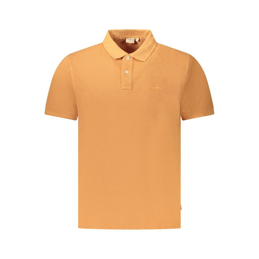 Pepe Jeans Orangefarbenes Poloshirt aus Baumwolle für Herren