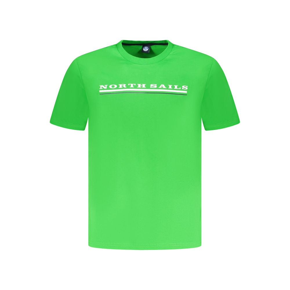 North Sails Herren-T-Shirt aus grüner Baumwolle