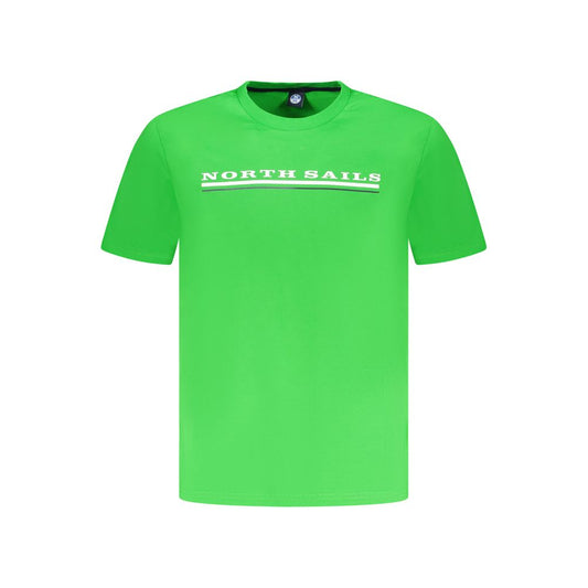 North Sails Herren-T-Shirt aus grüner Baumwolle