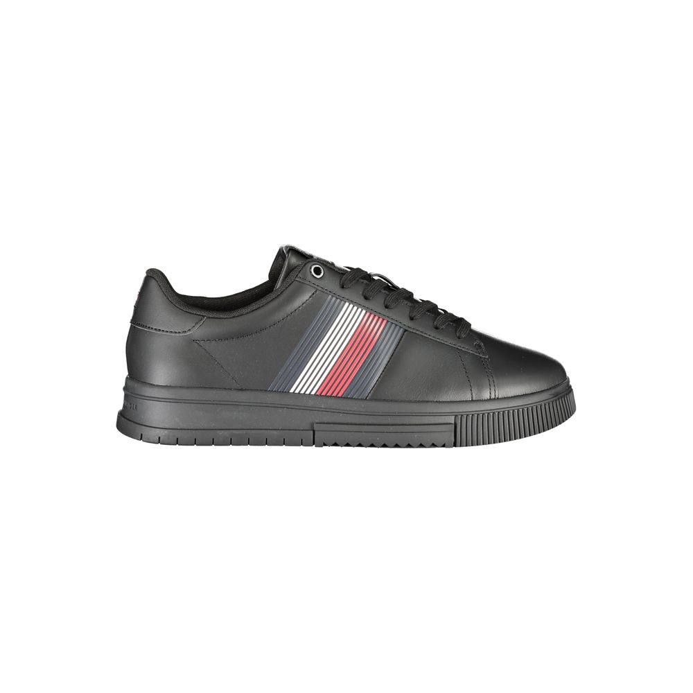 Tommy Hilfiger – Schwarze Polyester-Sneaker