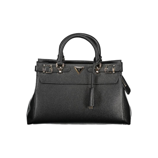 Guess Jeans Schwarze Polyethylen-Damenhandtasche