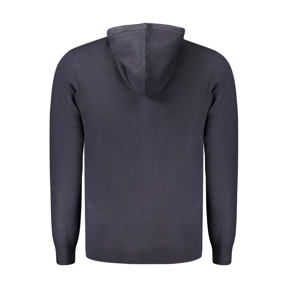 Norway 1963 Blaue Strickjacke aus Polyamid für Herren