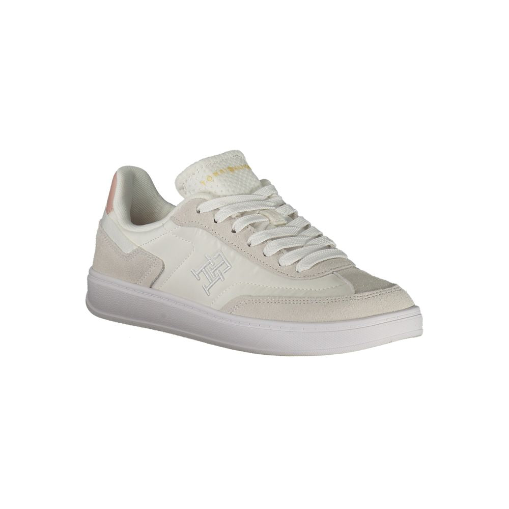 Tommy Hilfiger – Weiße Polyethylen-Sneaker für Damen