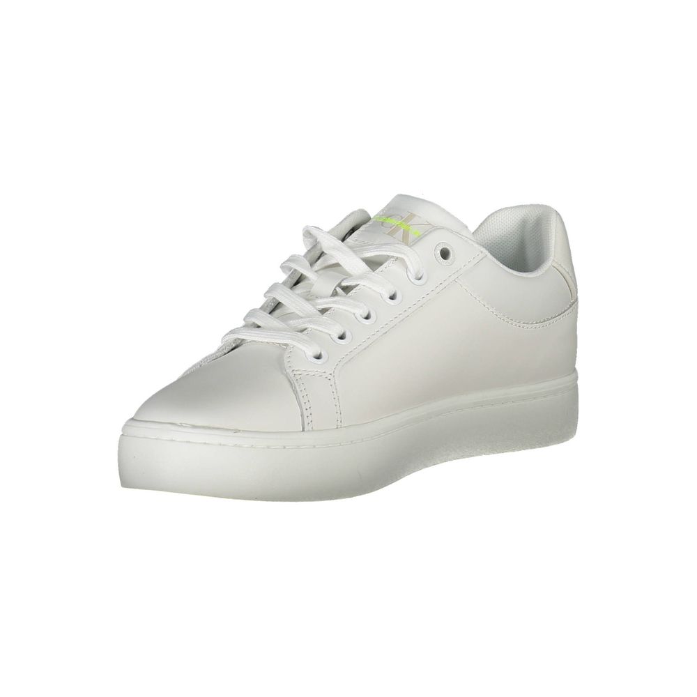 Calvin Klein Damen-Sneaker aus weißem Leder