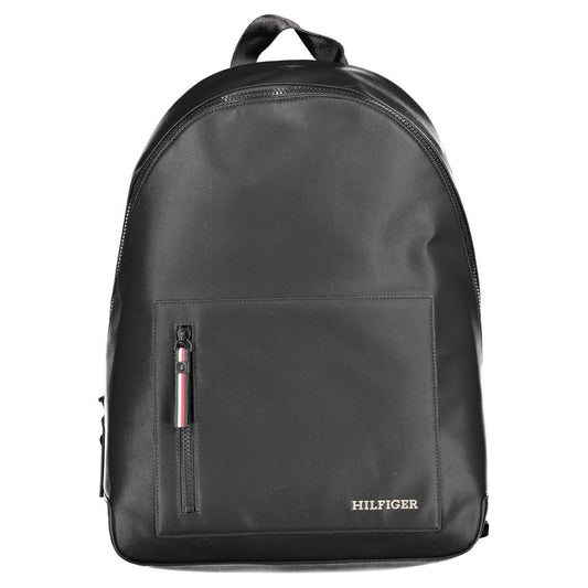 Tommy Hilfiger – Schwarzer Polyester-Rucksack