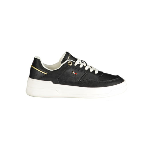 Tommy Hilfiger – Schwarze Polyethylen-Sneaker für Damen