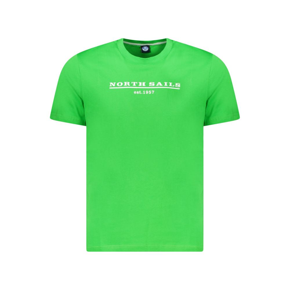 North Sails Herren-T-Shirt aus grüner Baumwolle