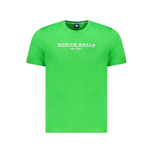 North Sails Herren-T-Shirt aus grüner Baumwolle