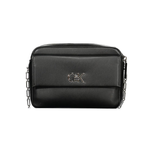 Calvin Klein Schwarze Polyester-Damenhandtasche