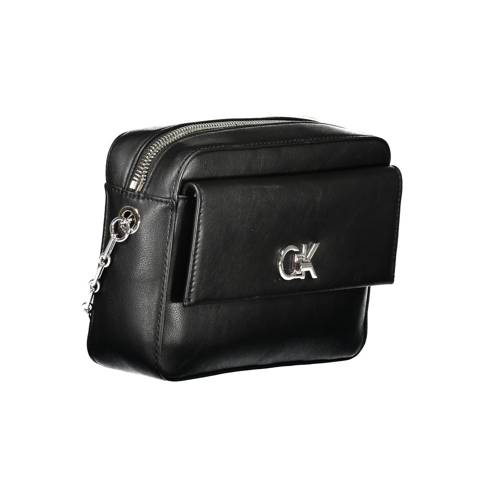 Calvin Klein Schwarze Polyester-Damenhandtasche
