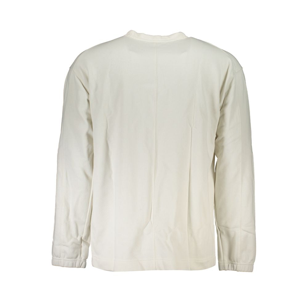 Calvin Klein – Eleganter Pullover mit Rundhalsausschnitt und gebürstetem Logo
