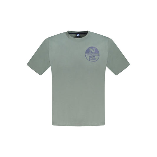 North Sails Herren-T-Shirt aus grüner Baumwolle