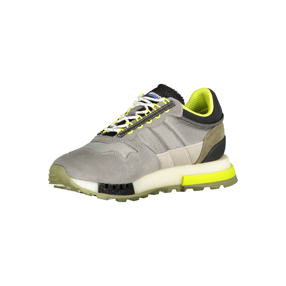 Blauer grauer Herren-Sneaker aus Polyethylen