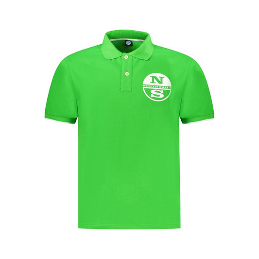 North Sails Herren-Poloshirt aus grüner Baumwolle