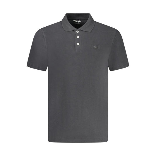 Wrangler – Schwarzes Poloshirt aus Baumwolle