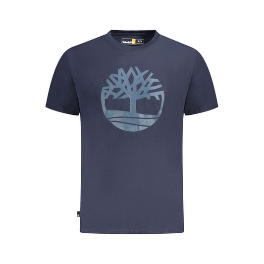 Blaues Baumwoll-T-Shirt von Timberland