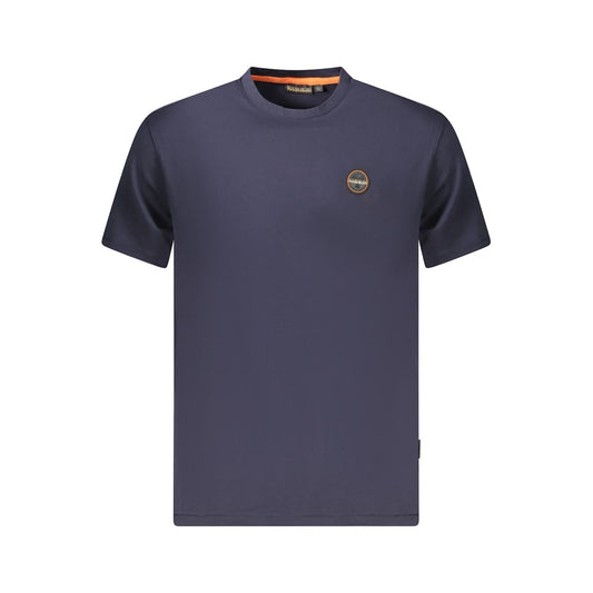 Napapijri Herren T-Shirt aus Bio-Baumwolle, Blau