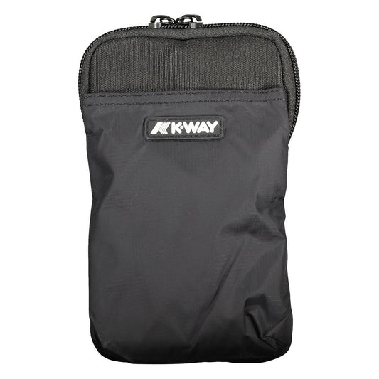 K-WAY – Schwarze Umhängetasche aus Polyester