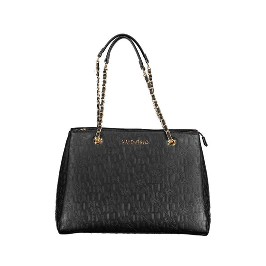 Mario Valentino Schwarze Polyethylen-Damenhandtasche