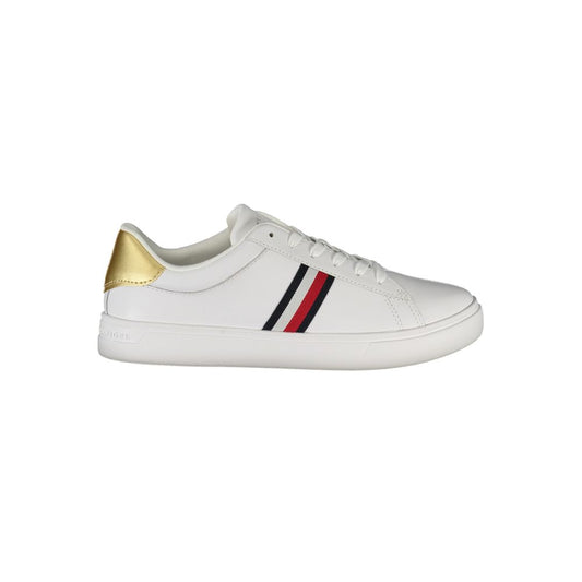 Tommy Hilfiger – Weiße Leder-Sneaker für Damen