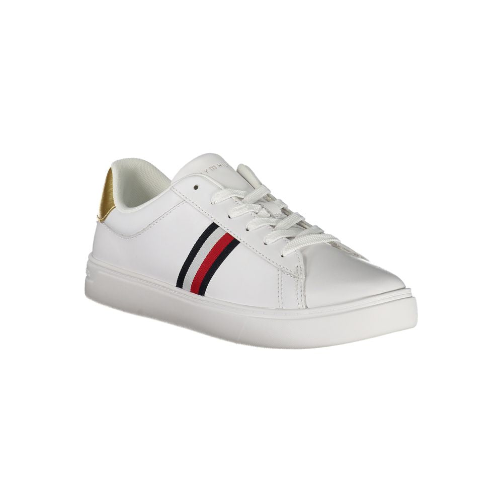 Tommy Hilfiger – Weiße Leder-Sneaker für Damen