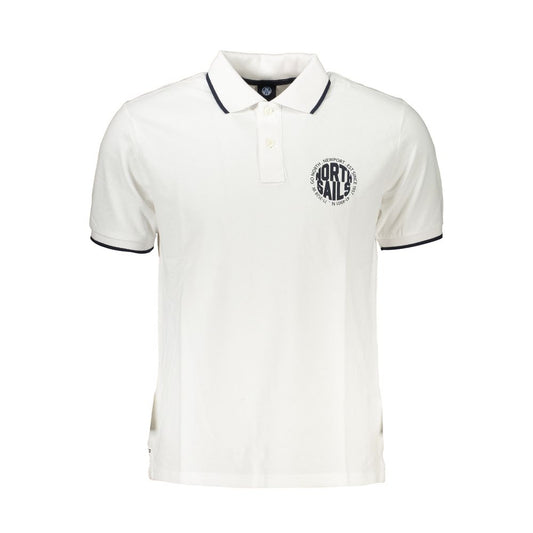Weißes Poloshirt aus Baumwolle von North Sails