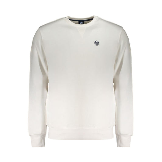 North Sails White Cotton Men Sweater