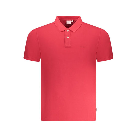 Pepe Jeans Rotes Poloshirt aus Baumwolle für Herren