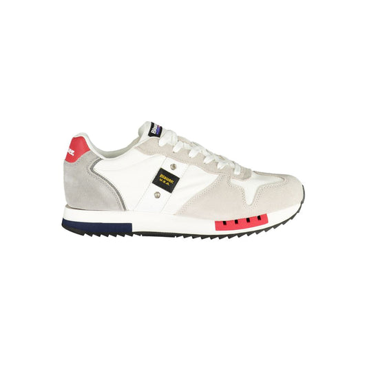 Blauer Herren-Sneaker aus weißem Polyethylen