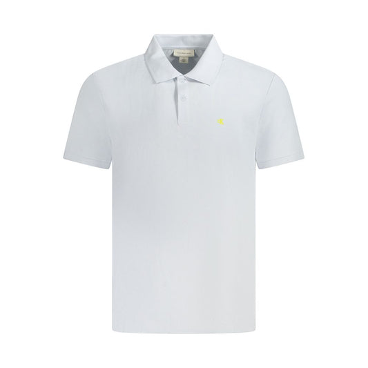Calvin Klein Herren Poloshirt aus hellblauer Baumwolle