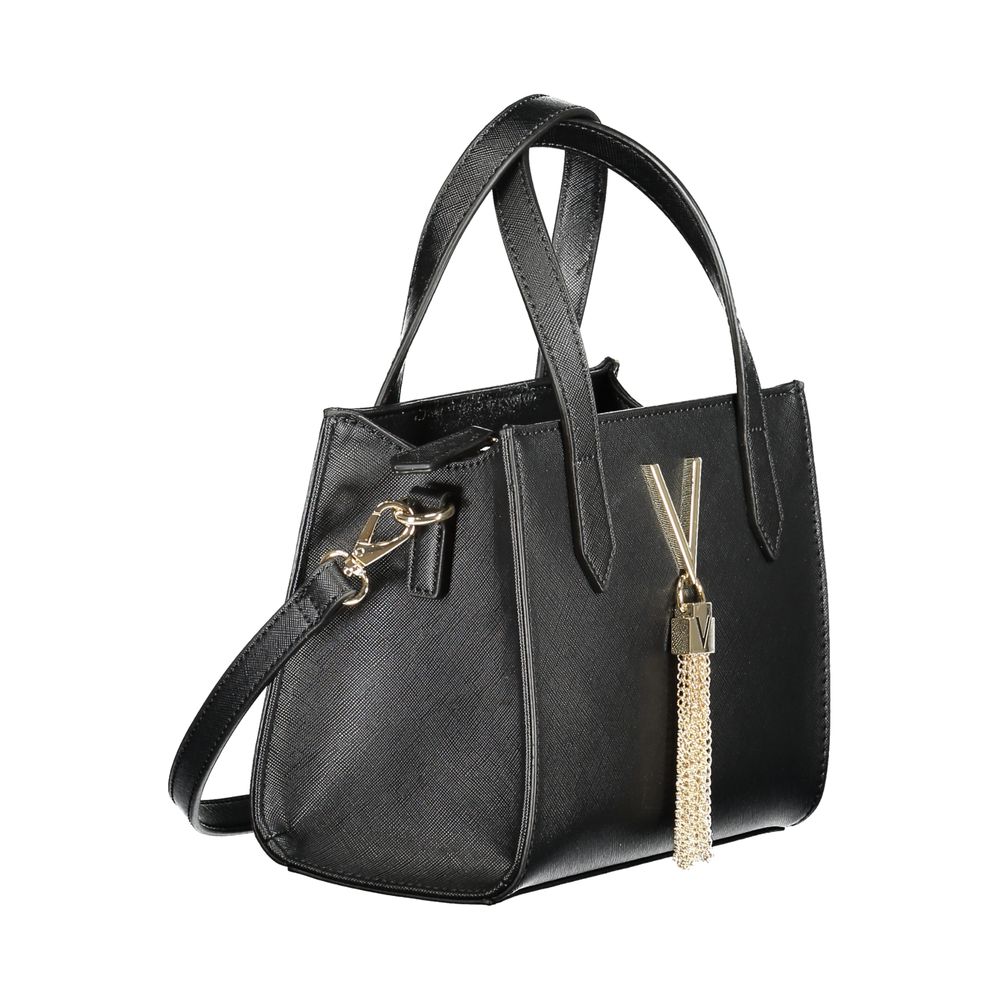 Mario Valentino Schwarze Polyethylen-Damenhandtasche