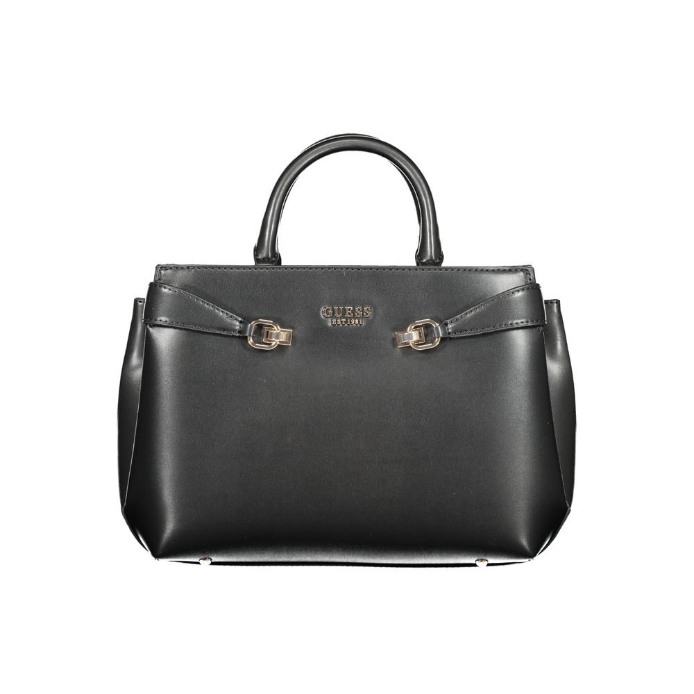 Guess Jeans Schwarze Polyethylen-Damenhandtasche
