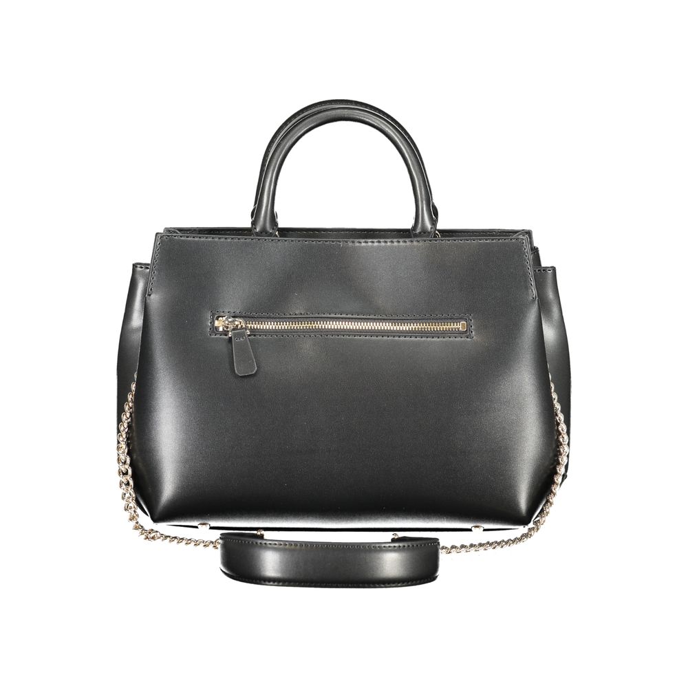 Guess Jeans Schwarze Polyethylen-Damenhandtasche