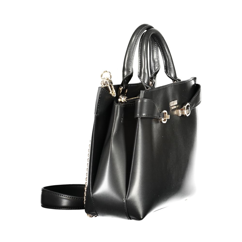 Guess Jeans Schwarze Polyethylen-Damenhandtasche