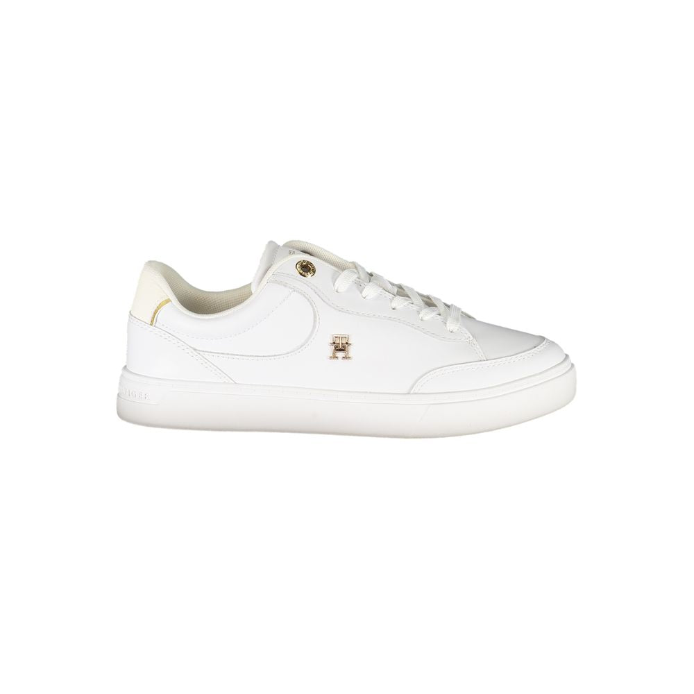 Tommy Hilfiger – Weiße Leder-Sneaker für Damen