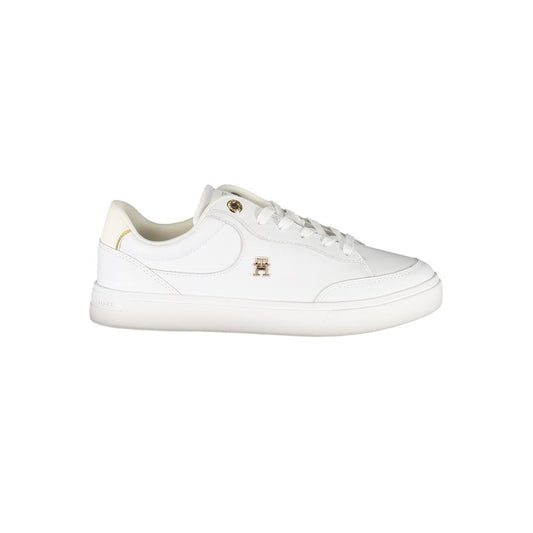 Tommy Hilfiger – Weiße Leder-Sneaker für Damen