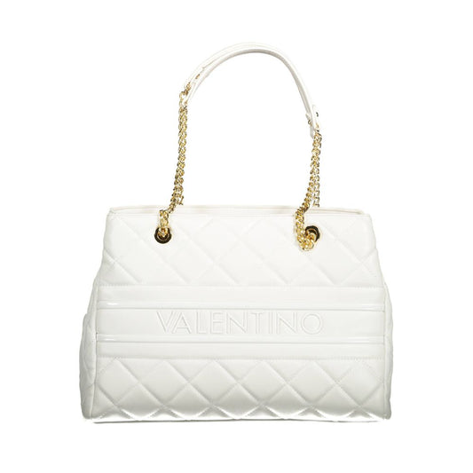 Mario Valentino Weiße Polyethylen-Damenhandtasche