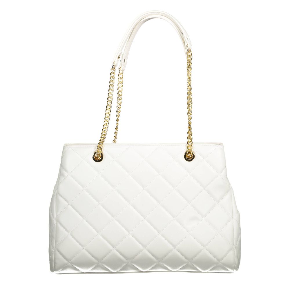 Mario Valentino Weiße Polyethylen-Damenhandtasche