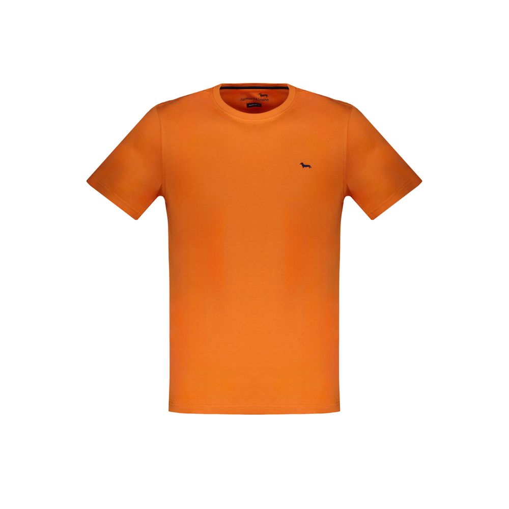 Orangefarbenes Baumwoll-T-Shirt von Harmont &amp; Blaine