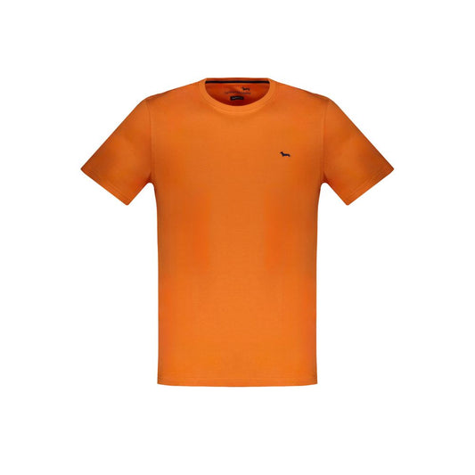 Orangefarbenes Baumwoll-T-Shirt von Harmont &amp; Blaine